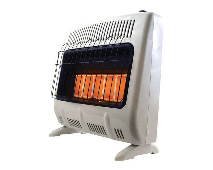 30k Btu 5 Plaque Natural-Gas-Vent-Free Radiant Gas Heater