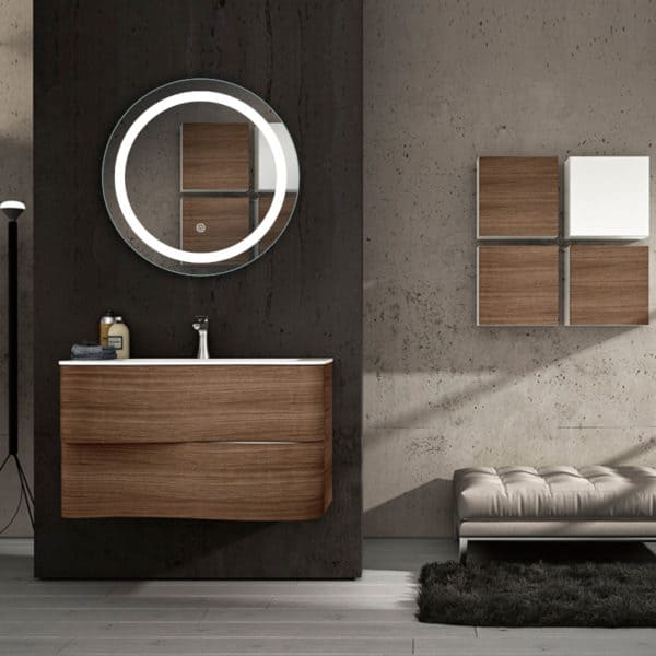 24-Inch Moon Round LED Lighted Mirror