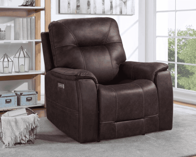 Lexington Canyon Walnut Power Headrest, Footrest & Lumbar Recliner