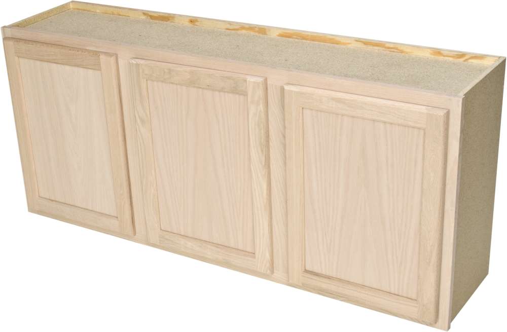 unfinished oak kitchen wall cabinet